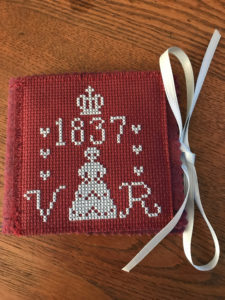 Victoria needlecase in cross stitch