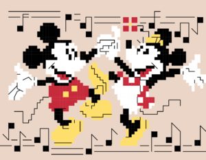 Mickey and Minnie Mouse